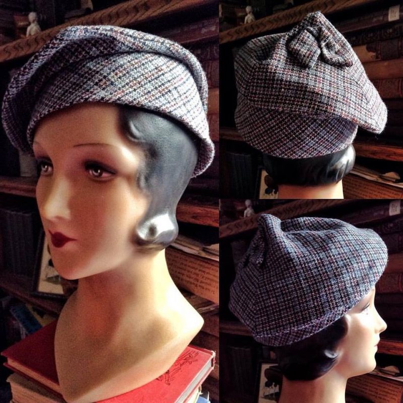 Wearing History 1933 hat scarf gauntlet
