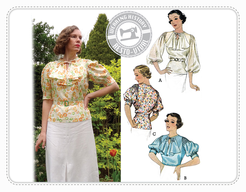 Wearing History Nanette Schnittmuster Bluse vintage