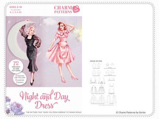 Charm Patterns by Gertie Night and Day Dress