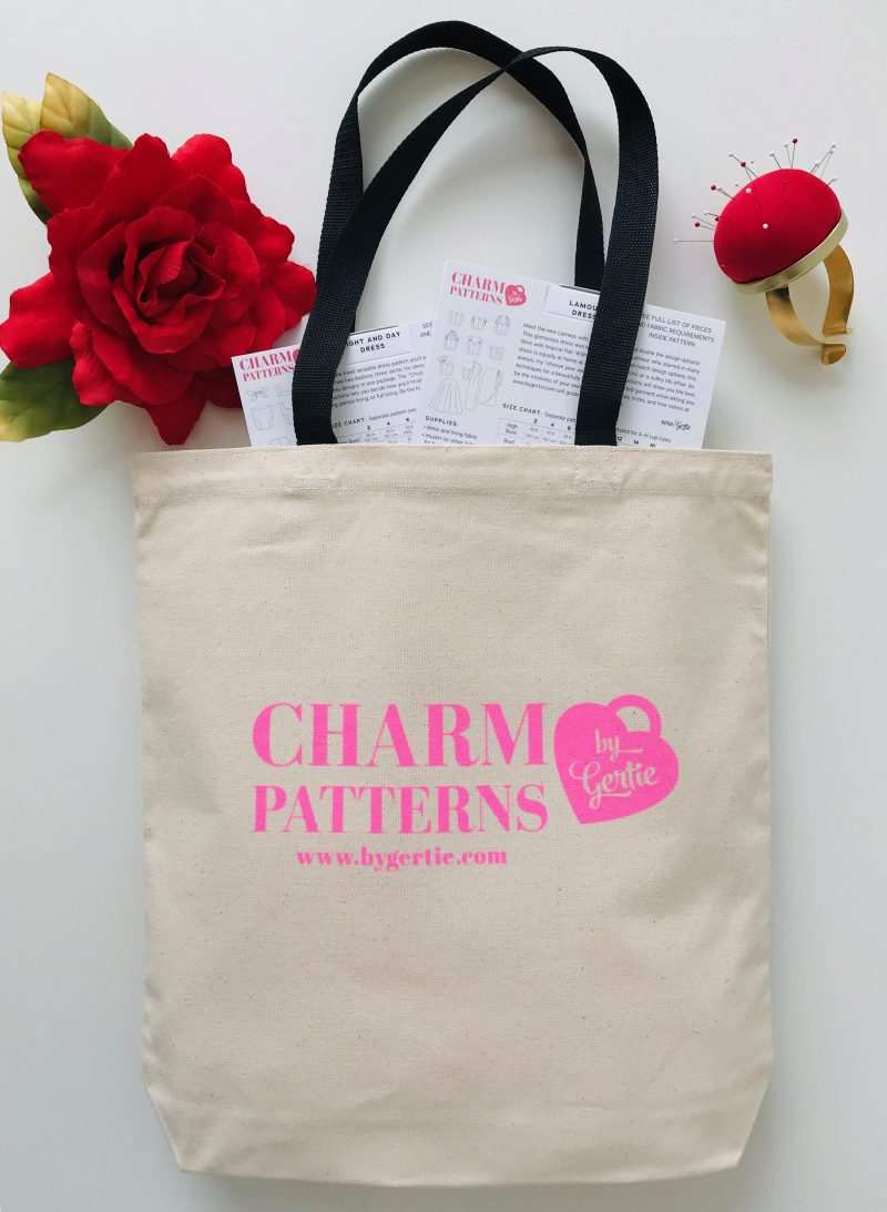 Paper Doll Tote Bag Charm Patterns by Gertie