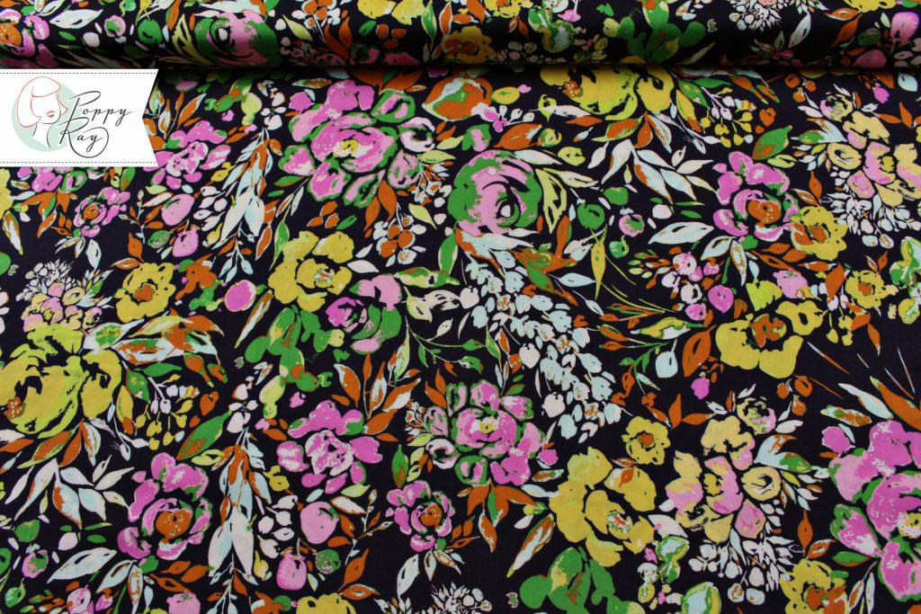Art Gallery Fabrics 50er Blumen Viskose